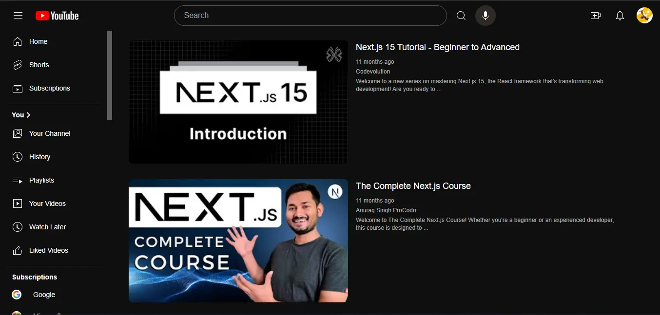 YouTube Clone